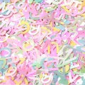 Paetê Confete 8mm - 23gr - Letras Candy Color
