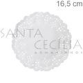 Toalha Rendada de Papel Branca 16,5cm - 100 unidades