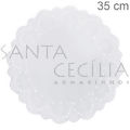 Toalha Rendada de Papel Branca 35cm - 100 unidades