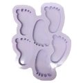 Molde de Silicone para Resina 3 x 5 cm - Pezinhos 6 cavidades 