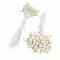 Pistilo Arame - 100 unid. - Branco Perolado Grande - Ref. 434