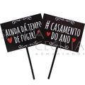 Plaquinhas Divertidas 10 unid. - Casamento C