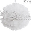 Pom Pom Decorativo 30 cm - 2 unid. - Branco