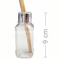 Potinho Difusor de Aromas Com Haste 45ml - Diversos Modelos Potinhos para Lembrancinhas - Difusor de Aroma:Quadrado - Pr