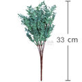 Ramo de Folhas Orvalhadas Decorativas Ref. 157 Cabo Marrom 