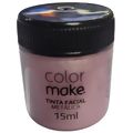 Tinta Facial Metalizada 15 ml Diversas Cores Cores:Rosa
