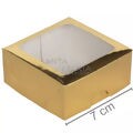 Caixa para Bem Casado 10 unid - S16 c/ Visor - 7 x 7 x 3 cm - Cores Diversas