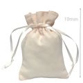Saquinho de Tecido Algodão Cru 7 x 10 cm - 10 unidades