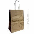 Sacola de Papel - Feliz Páscoa Linhas P - 19,5 cm 