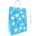 Sacola de Papel Natal - Azul Urso 32x23,5x10cm
