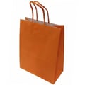 Sacola de Papel Lisa 22 x 17 x 8cm Cores:Laranja