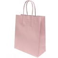 Sacola de Papel Lisa 22 x 17 x 8cm Cores:Rosa Bebê