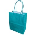 Sacola de Papel - 13,5cm x 8cm x 16cm - Diversas Cores Cor:Azul turquesa