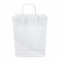 Sacola de Papel 23,5 x 10 x 31,5 cm Cores:Branco