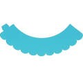 Saia para Cupcake Lisa Azul Turquesa - 12 unid.