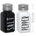Saleiro e Pimenteiro Vidro e Aço Inox 80ml - Ref.SLR0017