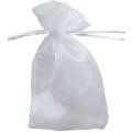 Saquinho em Organza 10 x 12,5 cm - 10 unidades - Branco