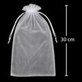 Saquinho de Organza 10 unid. 20 x 30 cm Branco