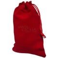 Saquinho de Tecido 10 x 15cm - 10 unidades - Veludo Vermelho Ref. MC-803-F