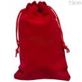 Saquinho de Tecido 10 x 15cm - 10 unidades - Veludo Vermelho Ref. MC-803-F