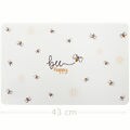 Jogo Americano PVC  43 x 28 cm Jogo Americano PVC:Happy Abelha