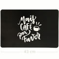 Jogo Americano PVC  43 x 28 cm Jogo Americano PVC:Mais Café
