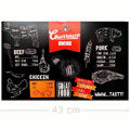 Jogo Americano PVC  43 x 28 cm Jogo Americano PVC:Churrasco