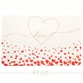 Jogo Americano PVC  43 x 28 cm Jogo Americano PVC:Love