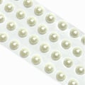 Strass e Pérolas Adesivas 4mm Cores:Pérola Branca