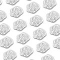 Strass Decorativos Modelo:ST-32 Rosa Branca 1cm