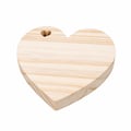 Tabuleiro de Coração em Madeira 12cm x 15mm
