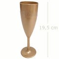 Taça de Champagne 180ml - Dourada