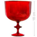 Taça Americana 1,250L Vermelho Transparente Ref. 1134