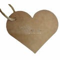 Etiqueta Tag Kraft Liso - 10 unid.  Flor