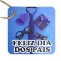 Etiqueta Tag Feliz Dia dos Pais 5cm - 10 unid.