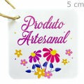 Etiqueta Tag Quadrada Produto Artesanal 10 unid. - Ref. 03/001