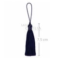 Tassel Pingente de Seda 10 unid - Azul Marinho 097