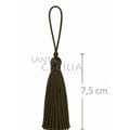 Tassel Pingente de Seda 10 unid - Verde Musgo 260