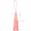 Tassel Pingente de Seda 10 unid - Rosa Claro 335