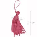 Tassel Pingente de Seda 10 unid - Rosa Escuro Ref. 310