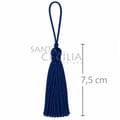 Tassel Pingente de Seda 10 unid - Azul Royal 173
