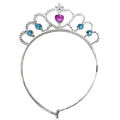 Tiara Princesa Prateada de Plástico
