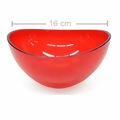 Tigela Bowl 600ml Vermelho Transparente - Ref. 1668
