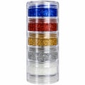 Tinta Facial Glitter 5 Potes com 4g - Ref. 2005
