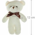 Lembrancinha de Pelúcia - Urso Branco laço Ref. F6600023