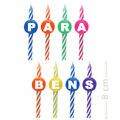 Vela de Aniversário - Parabéns Colorida