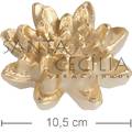 Vela Flor Lotus Ouro