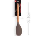 Espátula Culinária de Silicone Anti Risco Cabo de Bambu - Ref. Zx-B005